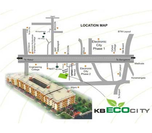 KB Eco City Location Map