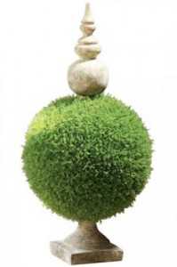 Making moss topiary DYI