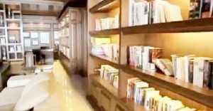 Library at Sharukh's Mannat house