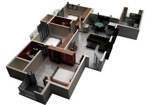 S2 Avantikaa Lifestyle 3 BHK Floor Plan